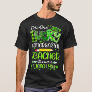 Ik ben één gelukkige kleuterleerkracht potlood St. T-shirt