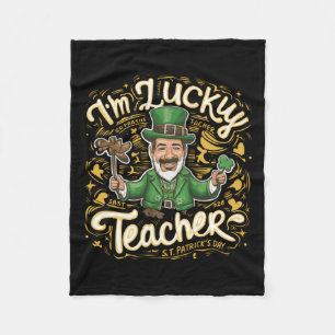 Ik ben een gelukkige leraar fleece deken