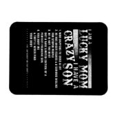 Ik ben een gelukkige moeder... ik heb een gek idee magneet (Horizontaal)