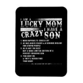 Ik ben een gelukkige moeder... ik heb een gek idee magneet (Verticaal)