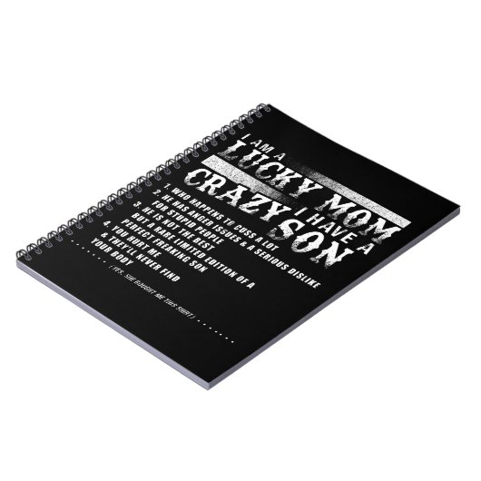 Ik ben een gelukkige moeder... ik heb een gekke zo notitieboek (Linkerzijde)