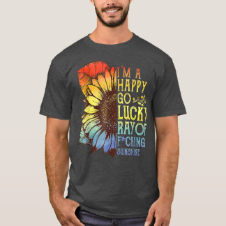 Ik ben een gelukkige roze van zonnezonnebloem LGB T-shirt