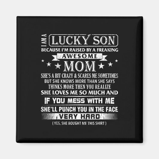 Ik ben een gelukkige zoon I &# ik ben opgevoed do Magneet (Voorkant)