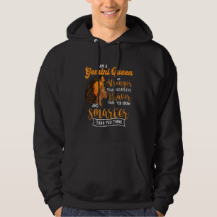 Ik ben een Gemini Queen Astrology Horoscope Zodiac Hoodie