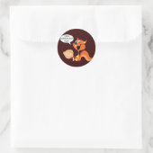 Ik ben een Genealogie Nut Squirrel Ronde Sticker (Tas)