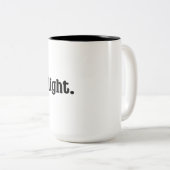 Ik ben een genot. tweekleurige koffiemok (Voorkant rechts)