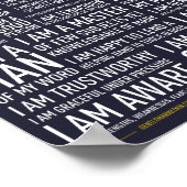 Ik ben een Gentleman Manifesto Poster (blauw) (Hoek)