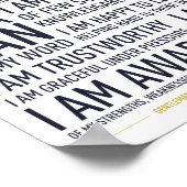 Ik ben een Gentleman Manifesto Poster (wit) (Hoek)