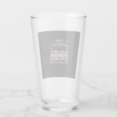 Ik ben een geografische leraar glas (Achterkant)
