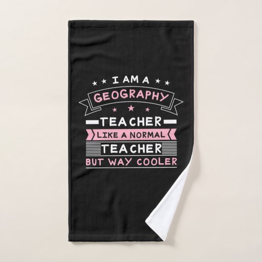 Ik ben een geografische leraar handdoek (Handdoek)