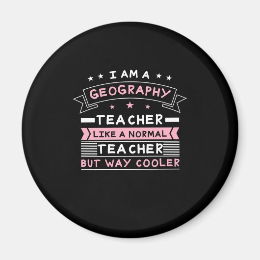 Ik ben een geografische leraar magneet (Voorkant)