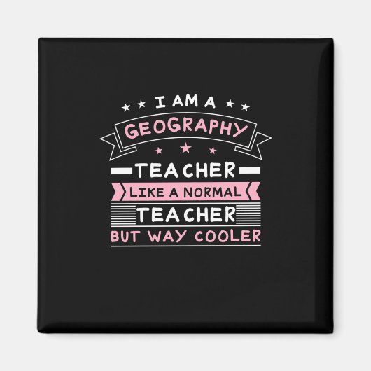 Ik ben een geografische leraar magneet (Voorkant)