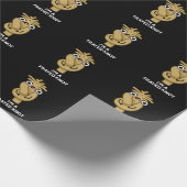 Ik ben een gerafelde knoop grappige touw pun donke cadeaupapier (Hoek)