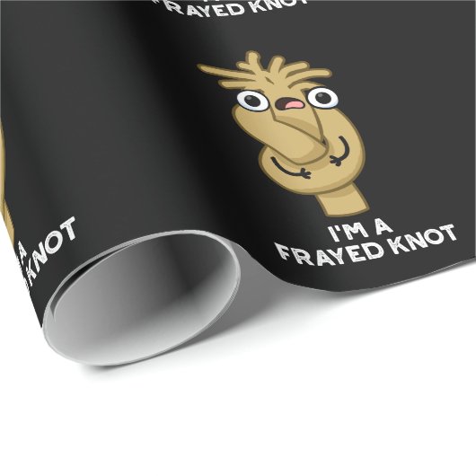 Ik ben een gerafelde knoop grappige touw pun donke cadeaupapier (Rol Hoek)