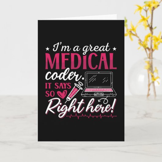 Ik ben een geweldige ICD-coderingsprogrammeur voor Kaart (Gele Bloem)