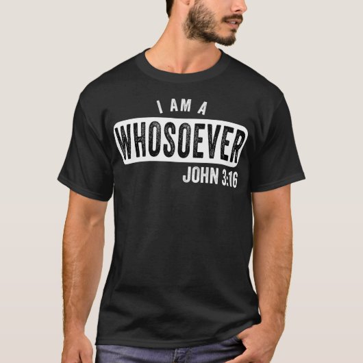 IK BEN EEN GEWELDIGE JOHN 316  CHRISTELIJK T-SHIRT (Voorkant)