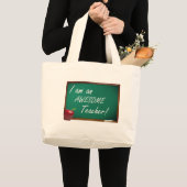 ik ben een geweldige leraar grote tote bag (Voorkant (product))