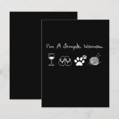 Ik ben een gewoon meisje | Kroeslover Bedankkaart (Voorkant / Achterkant)