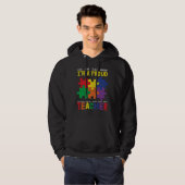 Ik ben een gezaghebbende leraar Autistic Kinder Au Hoodie (Voorkant volledig)