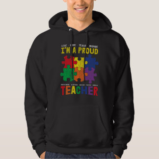Ik ben een gezaghebbende leraar Autistic Kinder Au Hoodie