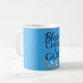 Ik Ben een Gezegend Kind van God Koffiemok (Voorkant links)