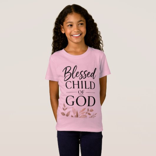 Ik Ben een Gezegend Kind van God T-shirt (Voorkant volledig)