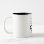 Ik ben één gezegend peepaw ontwerp tweekleurige koffiemok (Links)