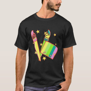 Ik ben een gezichtsschilder, een schilderachtig ar t-shirt