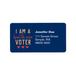 Ik ben een gezondheidszorg kiezer retour adres lab etiket