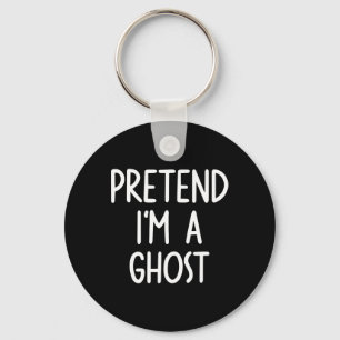 Ik ben een Ghost Costume Halloween Lazy Easy Sleutelhanger
