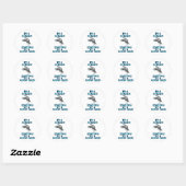 Ik ben een gier ronde sticker (Vel)
