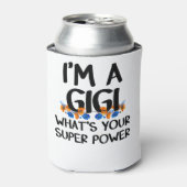 Ik ben een Gigi wat je supermacht is, Cuta Grandma Blikjeskoeler (Blikje Voorkant)