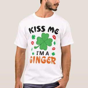 Ik ben een Ginger Redhead Irish St. Patrick's D. T-shirt