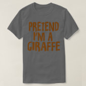 Ik ben een Giraffe Funny Giraffe Halloween Cos. T-shirt (Design voorkant)