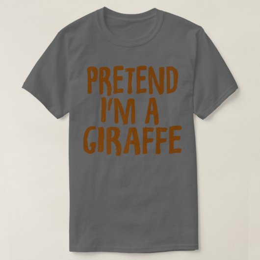 Ik ben een Giraffe Funny Giraffe Halloween Cos. T-shirt (Design voorkant)