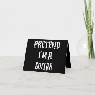 Ik ben een gitaar Costume Couples Bedankkaart