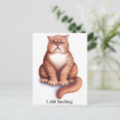 Ik ben een glimlach-kaart briefkaart (Staand voorkant)