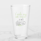 Ik ben een goalie glas (Achterkant)