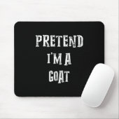 Ik ben een Goat Halloween Costume. Muismat (Met muis)