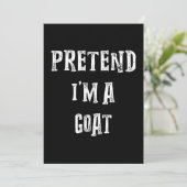 Ik ben een Goat Halloween Costume. Save The Date (Staand voorkant)