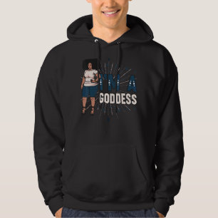 Ik ben een godin Melanin Black Sista Bbw  koningin Hoodie