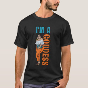 Ik ben een godin Melanin Black Sista BBW  Queen T-shirt