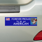 IK BEN EEN GOED AMERIKAANSE BUMPERSTICKER (Op auto)