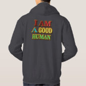 "Ik ben een goed menselijk" kutmodel. Nu kopen Hoodie (Achterkant)