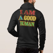 "Ik ben een goed menselijk" kutmodel. Nu kopen Hoodie (Achterkant)