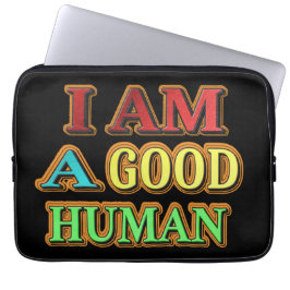 "Ik ben een goed menselijk" kutmodel. Nu kopen Laptop Sleeve