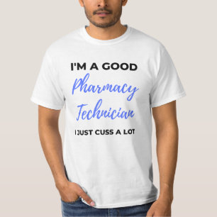 Ik ben een goede apotheker... ik heb alleen maar e t-shirt