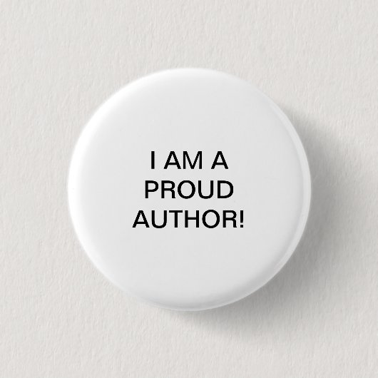 IK BEN EEN GOEDE AUTHOR. RONDE BUTTON 3,2 CM (Voorkant)