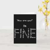 Ik ben een goede depressie, mentaal gezondheidsbew kaart (Gele Bloem)