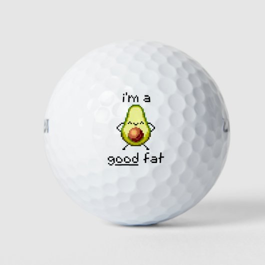 "Ik ben een goede dikke" Grappige Schattigee avoca Golfballen (Voorkant)